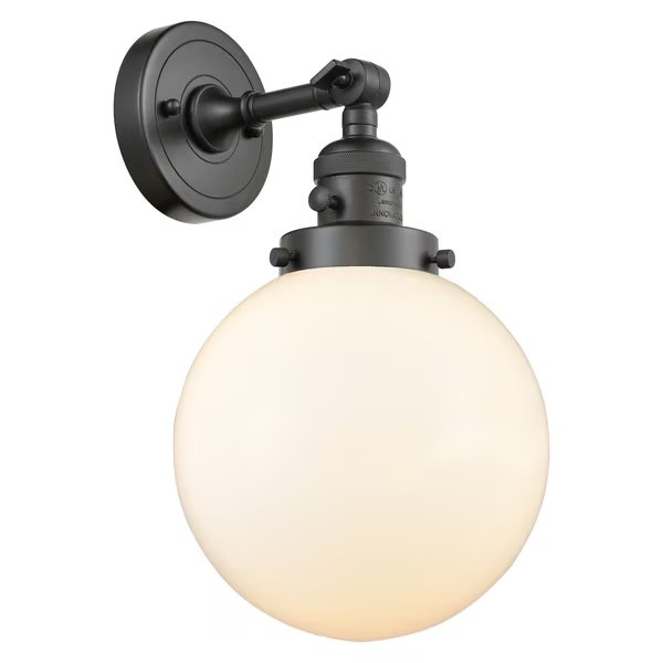 One Light Vintage Dimmable Led Sconce With A High-Low-Off
